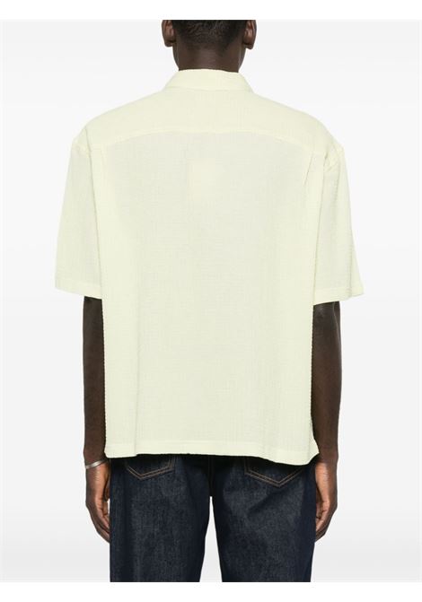 flat bottom crinkled shirt man yellow in poliestere STÜSSY | 11103240412