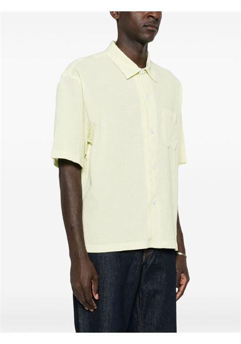 flat bottom crinkled shirt man yellow in poliestere STÜSSY | 11103240412