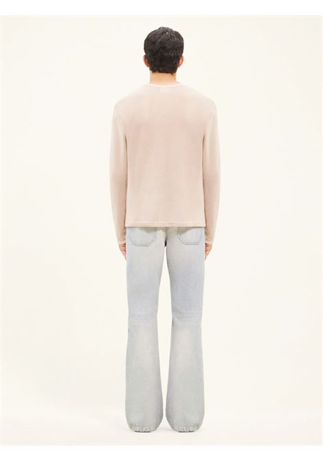t-shirt ymesh long sleeves men sand in cotton COURRÈGES | 124JTS122JS00691007
