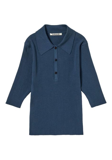 polo a coste donna navy AURALEE | A00P01HRNAVY