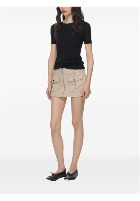 rib t-hirt woman black AURALEE | A00T03HFBLACK