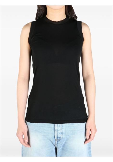 canotta semitrasparente donna nera AURALEE | A00T04HFBLACK