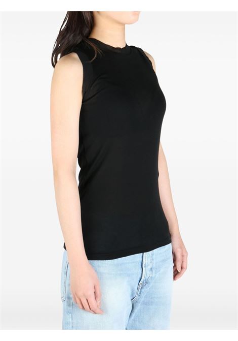 canotta semitrasparente donna nera AURALEE | A00T04HFBLACK