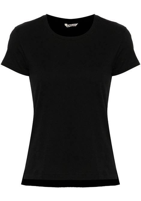 seamless t-shirt woman black AURALEE | A00T04STBLACK