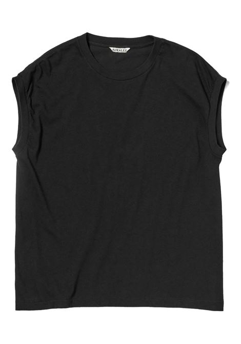 canotta senza cuciture donna nera AURALEE | A00T06STBLACK