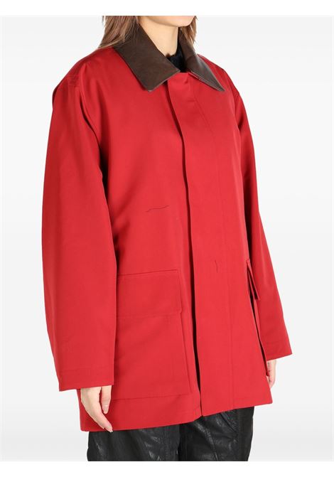 wool max canvas jacket woman red AURALEE | A25SB06WCRED