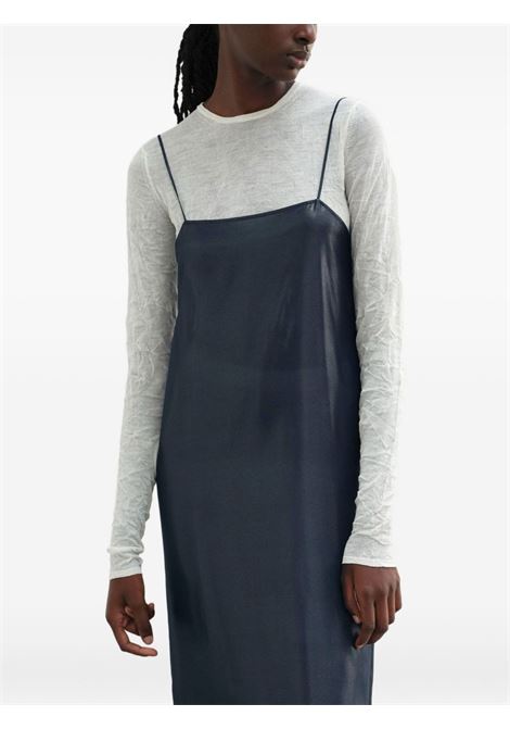 foil printed dress woman navy AURALEE | A25SD03SLNAVY