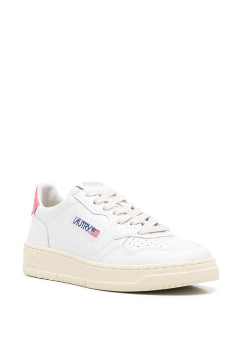 medalist low aulw ll78 sneakers woman white and pink AUTRY | AULWLL78