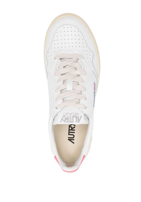 medalist low aulw ll78 sneakers woman white and pink AUTRY | AULWLL78
