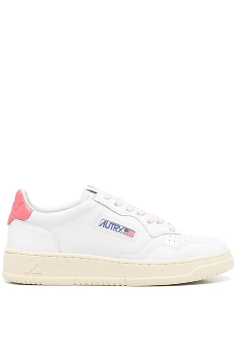 medalist low aulw ll78 sneakers woman white and pink AUTRY | AULWLL78