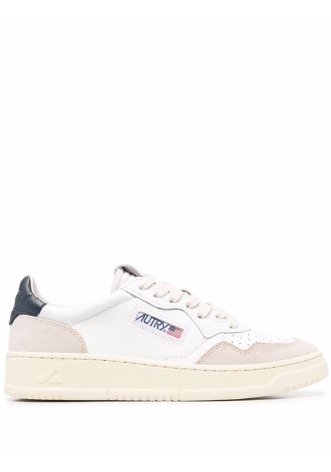 medalis low aulw ls28  sneakers woman white blue and beige AUTRY | AULWLS28