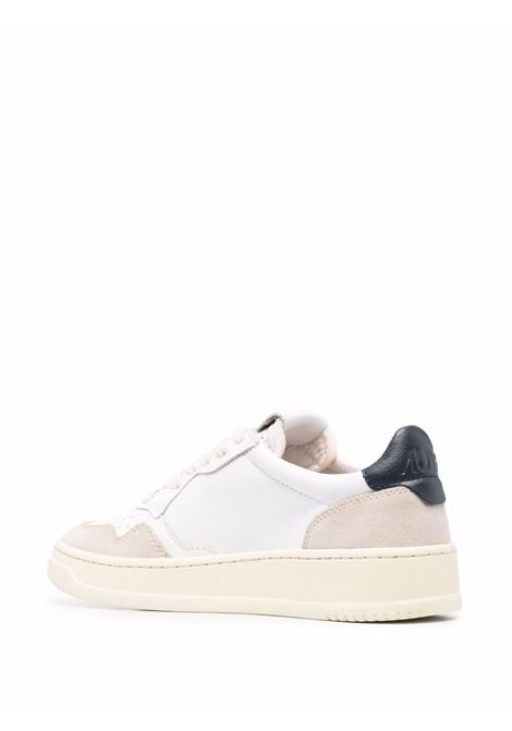 medalis low aulw ls28  sneakers woman white blue and beige AUTRY | AULWLS28