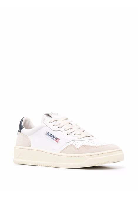medalis low aulw ls28  sneakers woman white blue and beige AUTRY | AULWLS28
