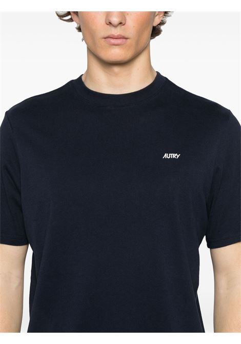 t-shirt con logo uomo navy AUTRY | UNTSPMA7CB