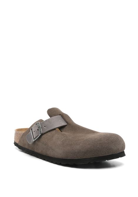 sandali boston mixed leather uomo grigi BIRKENSTOCK | 1029193GREY