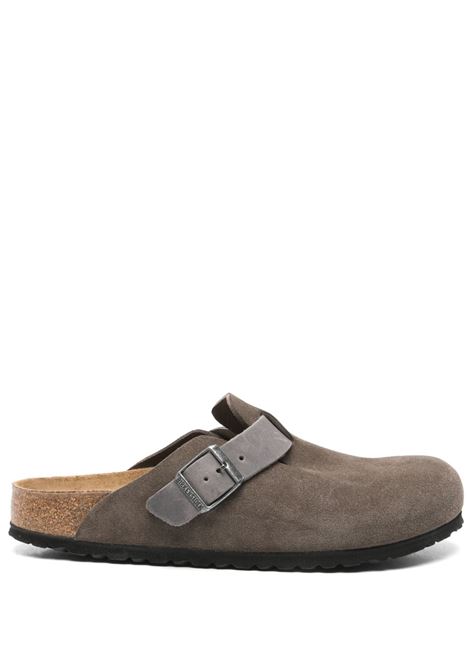 sandali boston mixed leather uomo grigi BIRKENSTOCK | 1029193GREY
