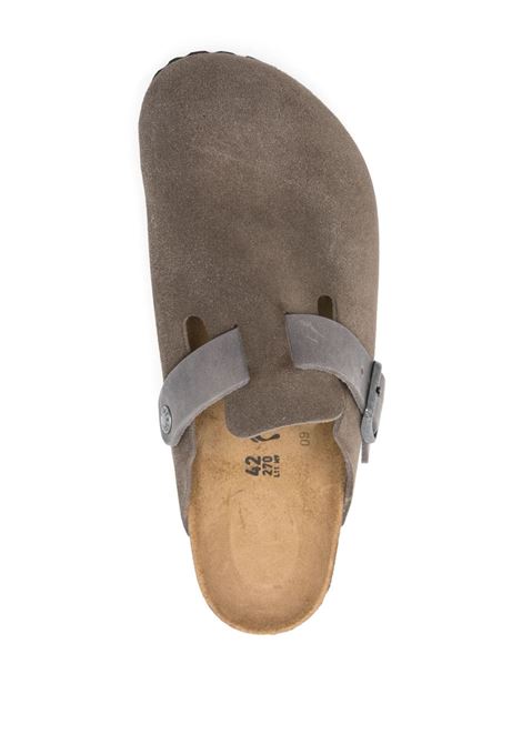 sandali boston mixed leather uomo grigi BIRKENSTOCK | 1029193GREY