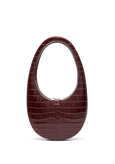 borsa croco print swipe donna marrone COPERNI | COPBA01F6032BRW