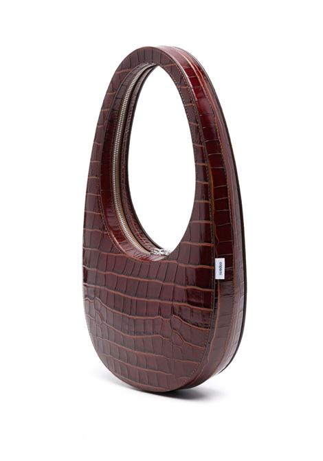 borsa croco print swipe donna marrone COPERNI | COPBA01F6032BRW