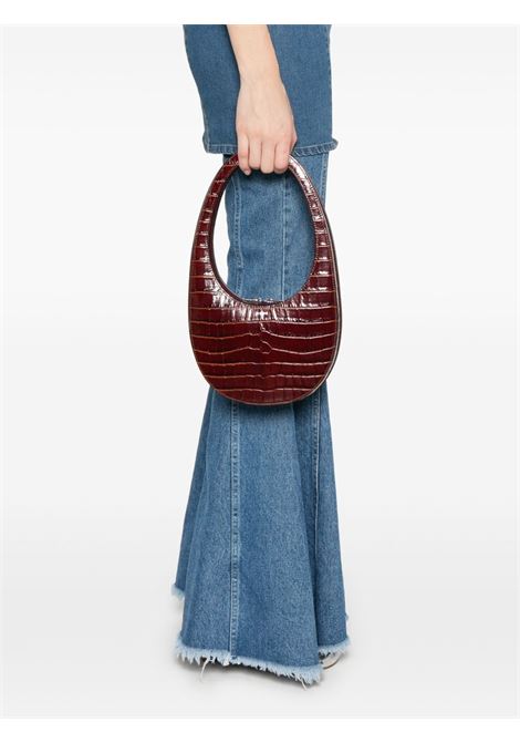 borsa croco print swipe donna marrone COPERNI | COPBA01F6032BRW
