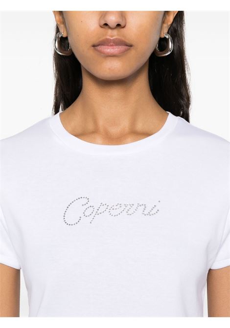 t-shirt crystal logo donna bianca COPERNI | COPJS07CRF5017WHT