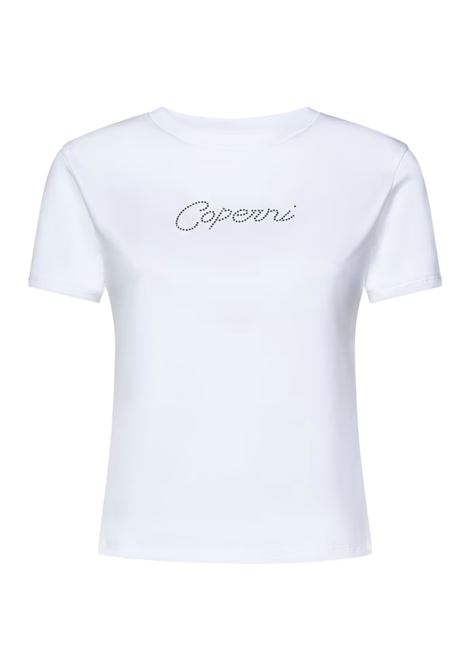 t-shirt crystal logo donna bianca COPERNI | COPJS07CRF5017WHT