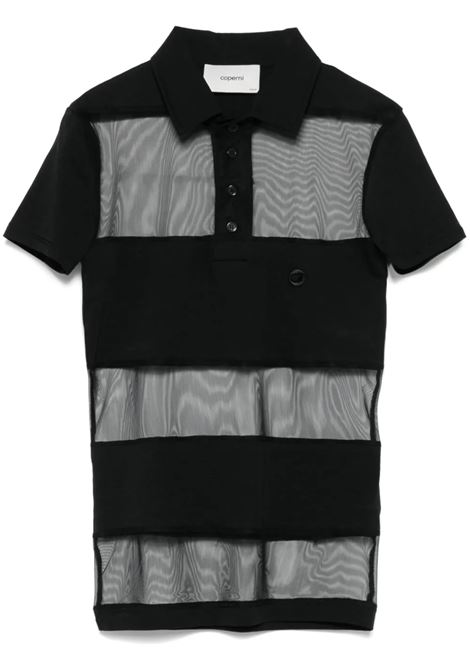 abito striped sheer polo donna nero COPERNI | COPJS114F5028BLK