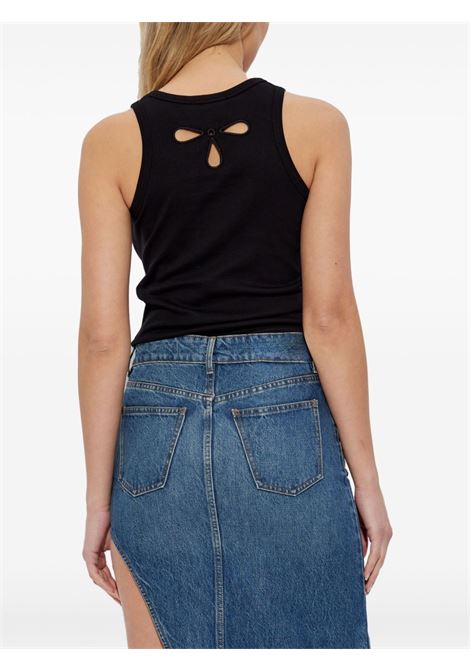petal embroidered tank top donna nero COPERNI | COPJS123F5012BLK