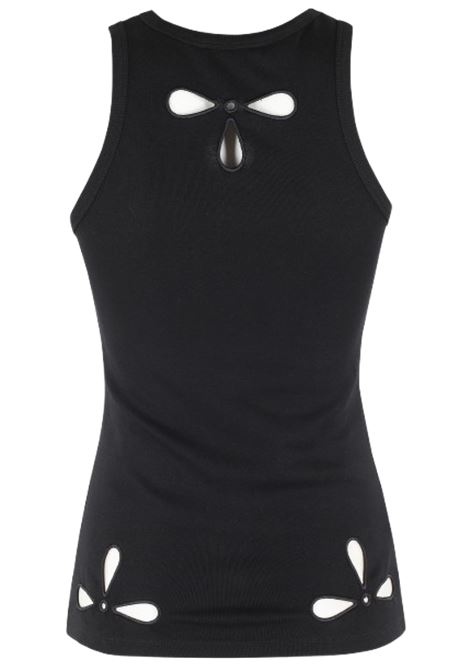 petal embroidered tank top donna nero COPERNI | COPJS123F5012BLK