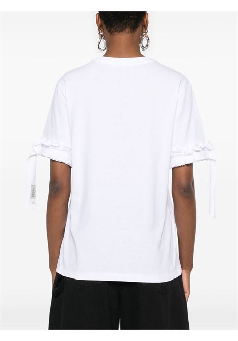ruffle logo boxy t-shirt donna bianca COPERNI | COPJS133F5028WHT