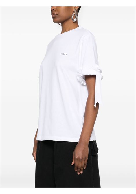 ruffle logo boxy t-shirt donna bianca COPERNI | COPJS133F5028WHT