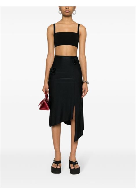asymmetric flower skirt donna nera COPERNI | COPJS30545BLK