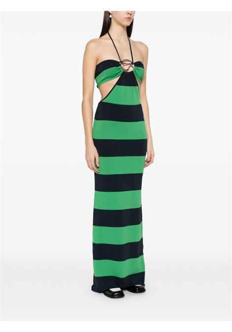 knitted halter dress donna verde e blu COPERNI | COPML135SY3010GRNBLU