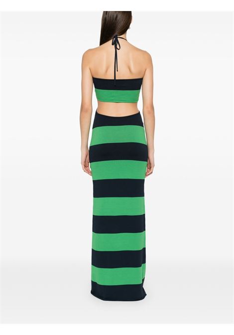 knitted halter dress donna verde e blu COPERNI | COPML135SY3010GRNBLU
