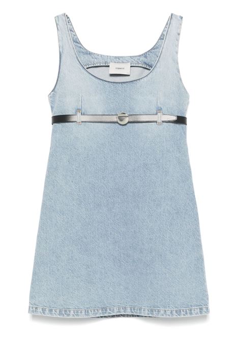 belted denim mini dress donna blu COPERNI | COPR148F2024BLU