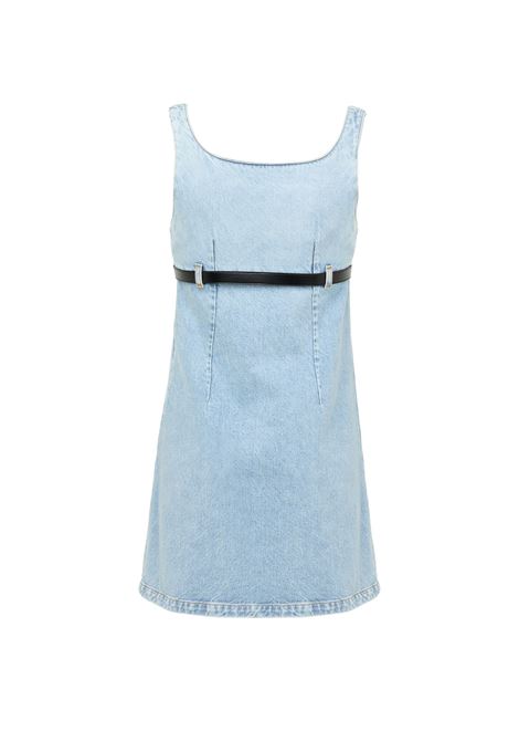 belted denim mini dress donna blu COPERNI | COPR148F2024BLU