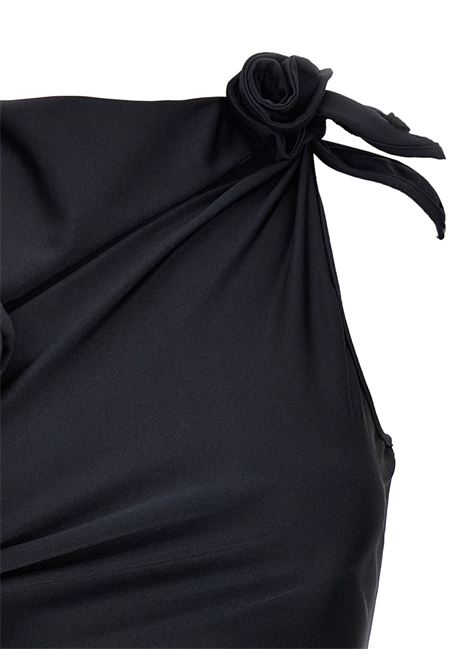 asymmetric flower mini dress donna nero COPERNI | COPR154F5001BLK