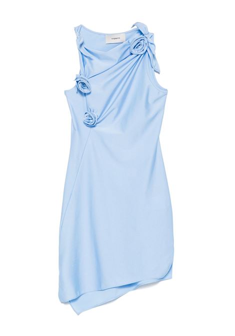 asymmetric flower mini dress donna blu COPERNI | COPR154F5001BLU