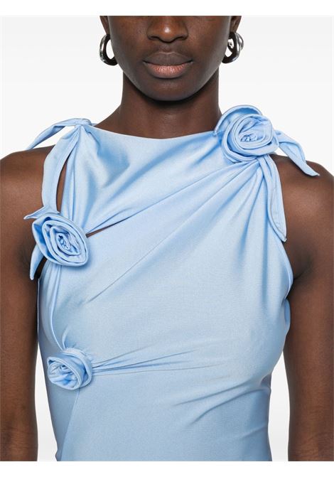 asymmetric flower mini dress donna blu COPERNI | COPR154F5001BLU