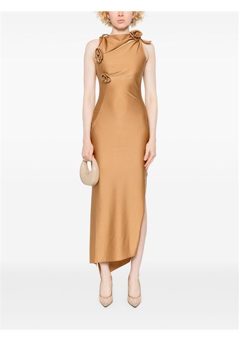 asymmetric flower dress donna marrone COPERNI | COPR44F5001BRW