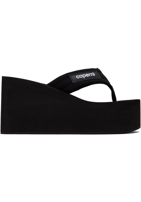 sandali branded wedge donna neri COPERNI | COPSH09440BLA