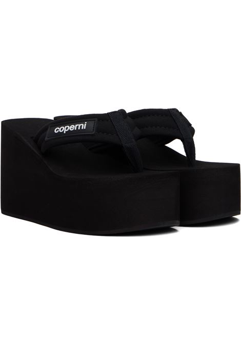 sandali branded wedge donna neri COPERNI | COPSH09440BLA