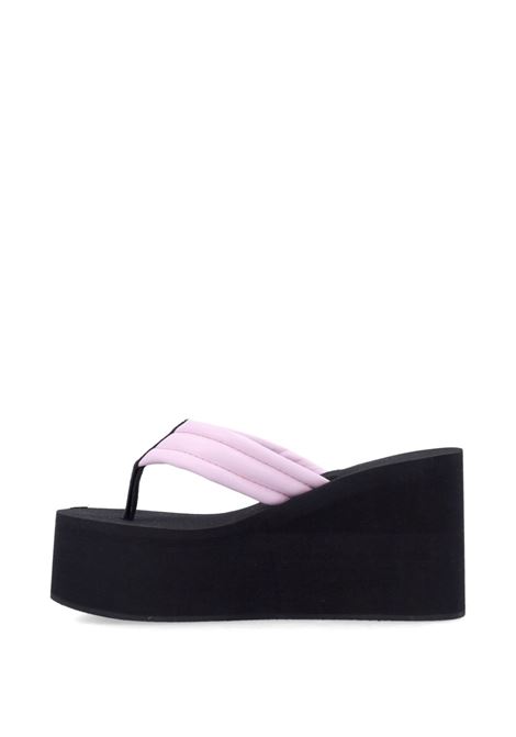 sandali branded wedge donna neri e rosa COPERNI | COPSH09F6040BLKPNK