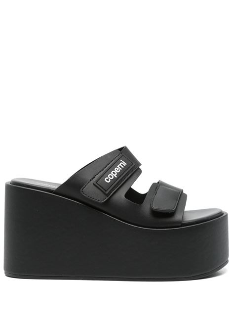sandali patch wedge donna neri COPERNI | COPSH76F6015BLK