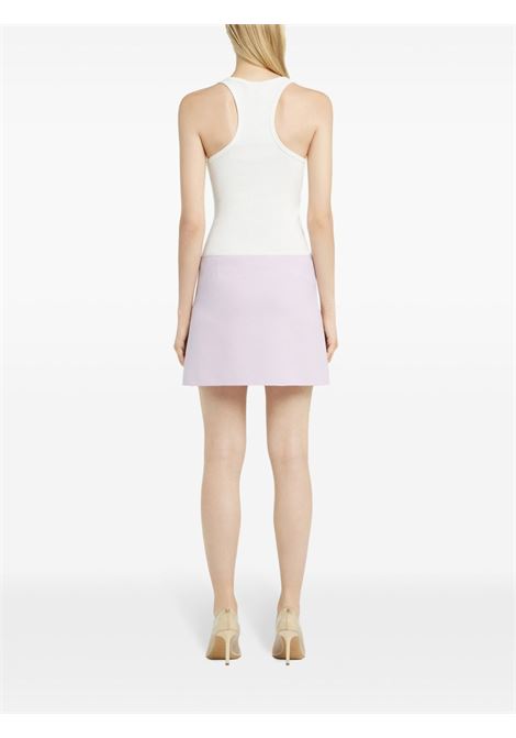 buckle 90's rib tank top woman white COURRÈGES | 125JDE123JS01940001