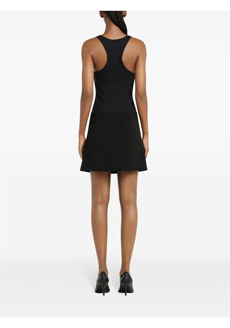 buckle 90's rib tank top donna nero COURRÈGES | 125JDE123JS01949999