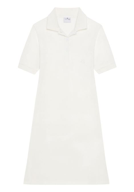 polo pique dress woman white COURRÈGES | 125JRO554JS01930079