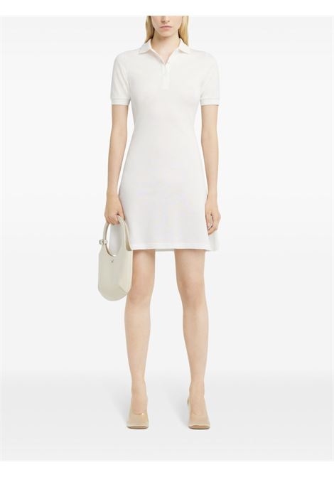 polo pique dress woman white COURRÈGES | 125JRO554JS01930079