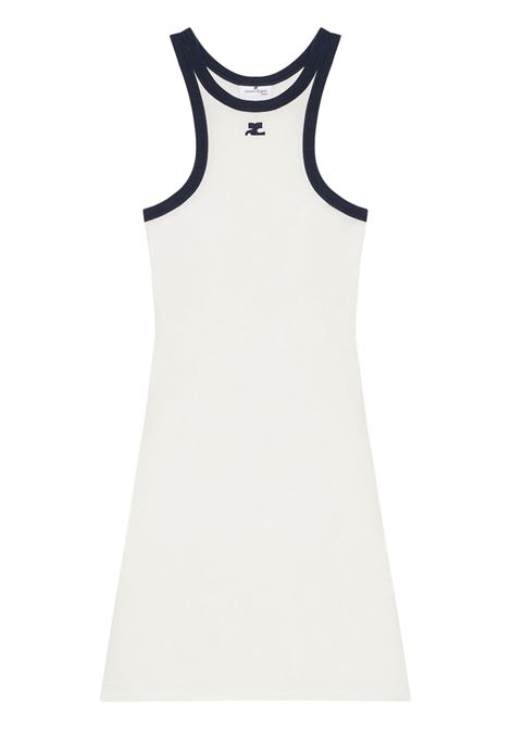 scuba mini dress woman white COURRÈGES | 125JRO577JS02030083