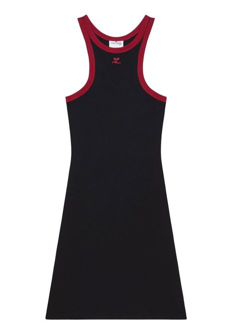 scuba mini dress woman black COURRÈGES | 125JRO577JS0203B087